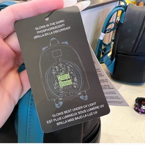 Haunted Mansion Glow In The Dark Loungefly Backpack - Picture 5 of 12